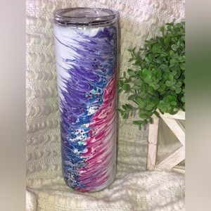 Alcohol ink drinking tumbler